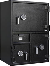 T872 Extra Large 3 Door Depository Drop Safe With Independent Locking Doors & Electronic Keypads